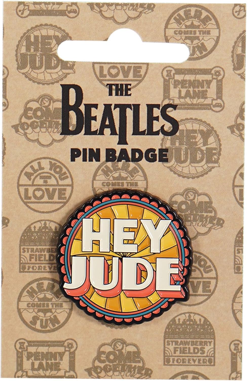 Half Moon Bay Beatles Pin Badge, Iconic Lapel Brooch for Jackets and Bags 1.5 Inch Metal