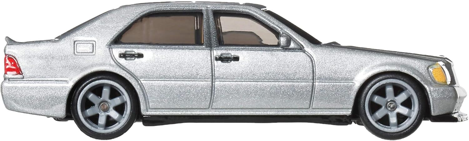 Hot Wheels Cars, Premium Fast & Furious, Mercedes Benz 500 SEL, 1:64 Scale Die-Cast Car for Collectors Inspired by Movie Franchise, JHW67