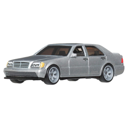 Hot Wheels Cars, Premium Fast & Furious, Mercedes Benz 500 SEL, 1:64 Scale Die-Cast Car for Collectors Inspired by Movie Franchise, JHW67