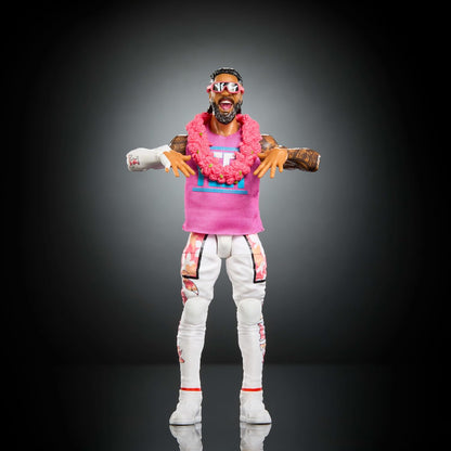 Mattel WWE Elite Action Figure & Accessories, Series #124 Set, 6-inch Collectible Jey Uso with 25 Articulation Points & Swappable Hands, JHT68