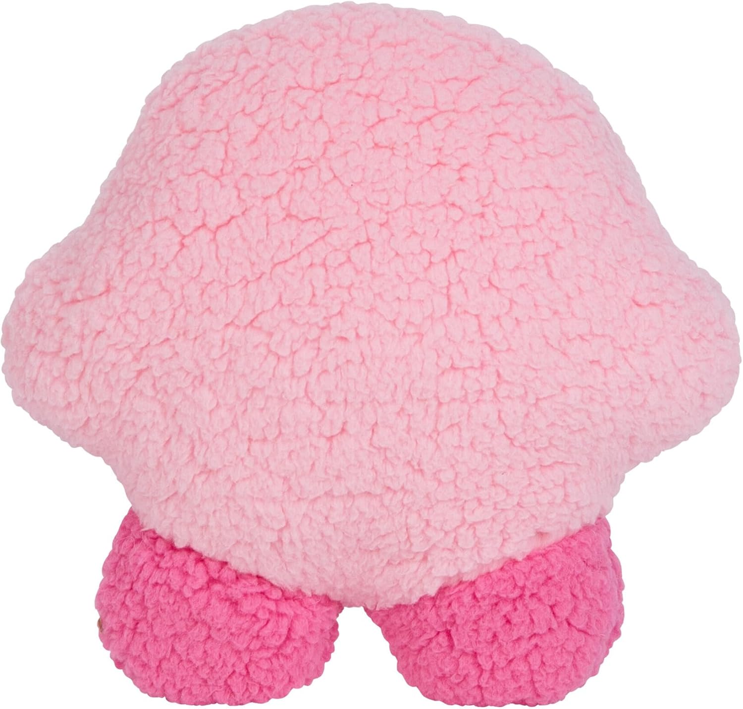 Tomy Kirby Mofulatto Kleines Plüschkissen, Weiches Charakter Kissen mit Flauschiger Sherpa Oberfläche, Gemütliches Dekokissen für Sofa und Schlafzimmer, Geschenk für Kirby Fans und Sammler