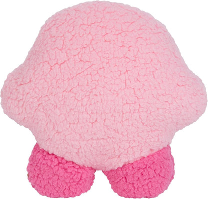 Tomy Kirby Mofulatto Kleines Plüschkissen, Weiches Charakter Kissen mit Flauschiger Sherpa Oberfläche, Gemütliches Dekokissen für Sofa und Schlafzimmer, Geschenk für Kirby Fans und Sammler