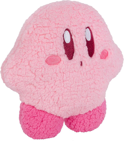 Tomy Kirby Mofulatto Kleines Plüschkissen, Weiches Charakter Kissen mit Flauschiger Sherpa Oberfläche, Gemütliches Dekokissen für Sofa und Schlafzimmer, Geschenk für Kirby Fans und Sammler