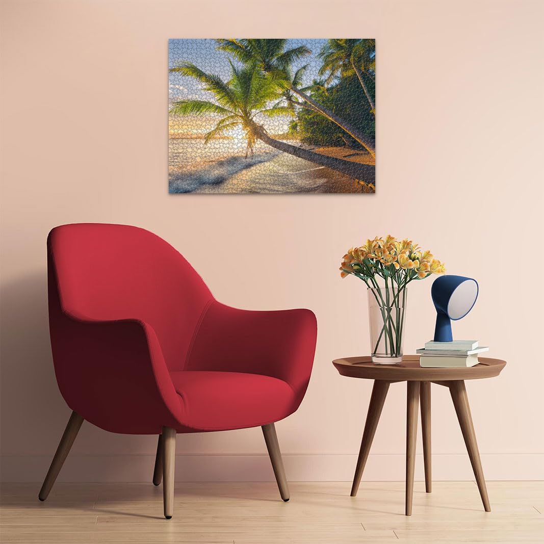 Ravensburger 12000693 - Beach Hideaway - 1500 pieces jigsaw puzzle – Puzzle for adults and kids age 14 years up, jigsaw puzzles beach