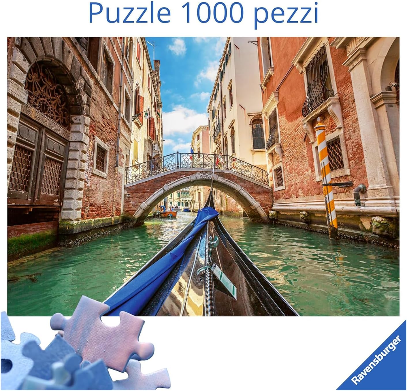 Ravensburger - Canale di Venezia 1000 Pieces | Adult Puzzle | Size of 50 x 70 | Ravensburger Puzzle 1000 Pieces Photos | Gift Ideas