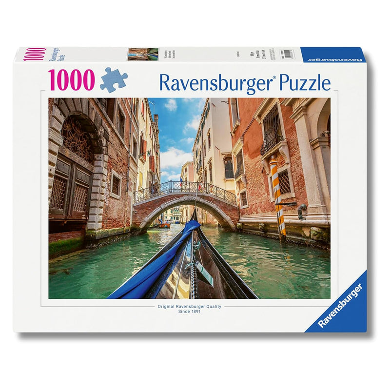 Ravensburger - Canale di Venezia 1000 Pieces | Adult Puzzle | Size of 50 x 70 | Ravensburger Puzzle 1000 Pieces Photos | Gift Ideas