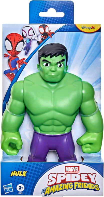 Marvel Spidey and His Amazing Friends Supersized Hulk 22.5-cm Action Figure, Preschool Super Hero Toy, Children Aged 3 and Up