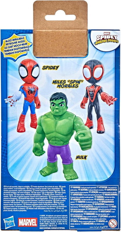 Marvel Spidey and His Amazing Friends Supersized Hulk 22.5-cm Action Figure, Preschool Super Hero Toy, Children Aged 3 and Up
