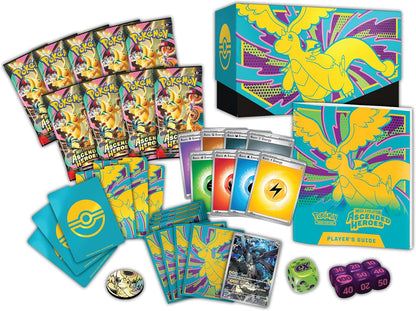 Pokémon TCG: Mega Evolution—Ascended Heroes Elite Trainer Box (1 Full-Art Promo Card, 9 Booster Packs & Premium Accessories