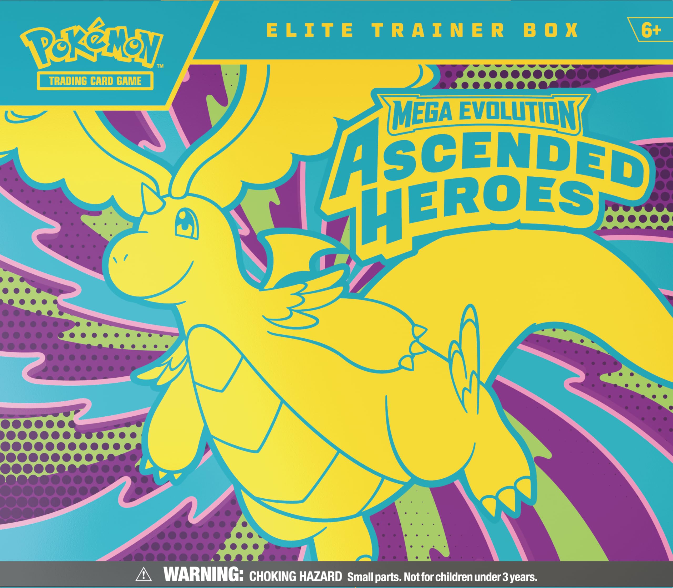 Pokémon TCG: Mega Evolution—Ascended Heroes Elite Trainer Box (1 Full-Art Promo Card, 9 Booster Packs & Premium Accessories