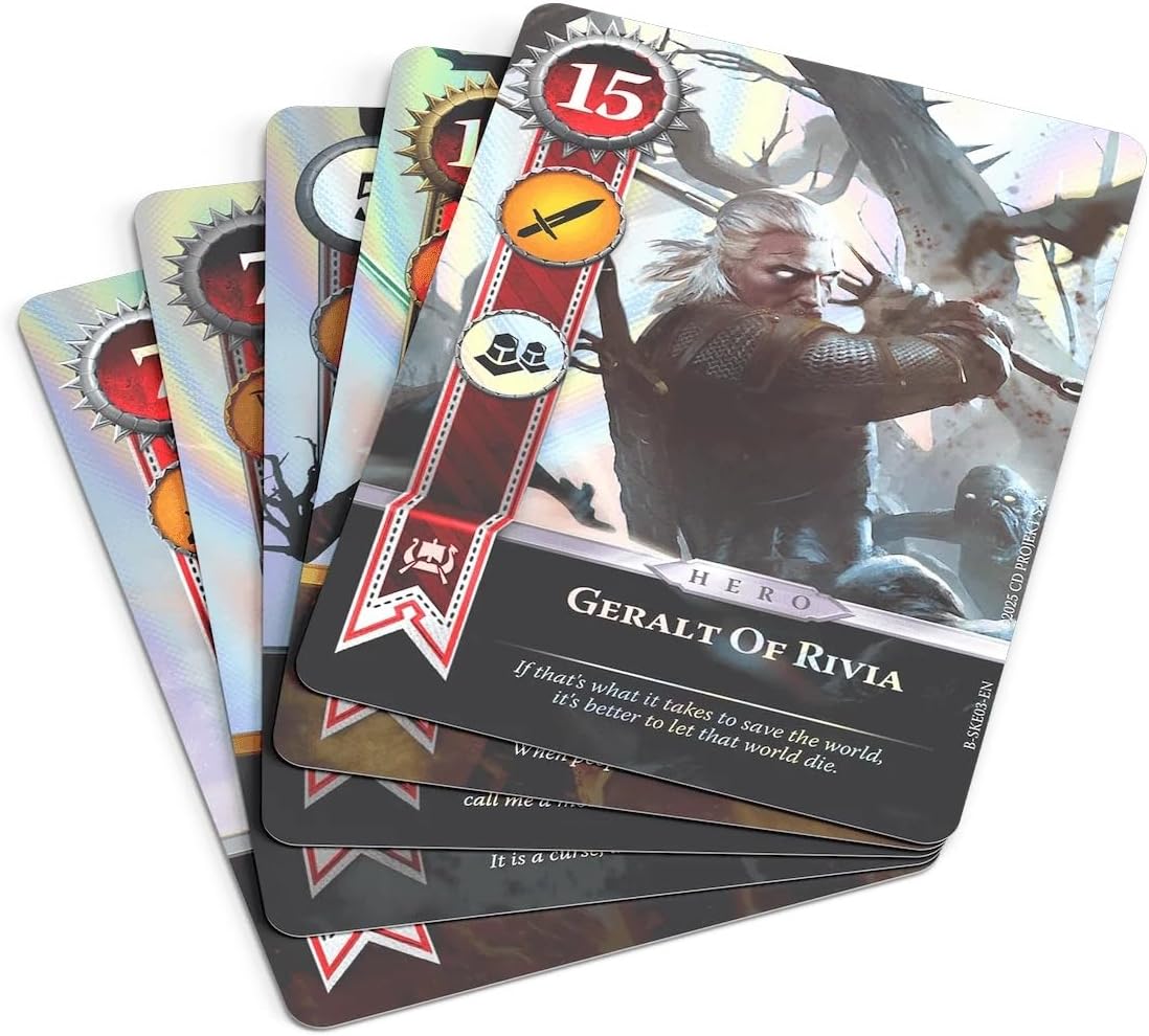 Gwent Legendary Ballad Monsters, 10 Cards, Collectible Card Game