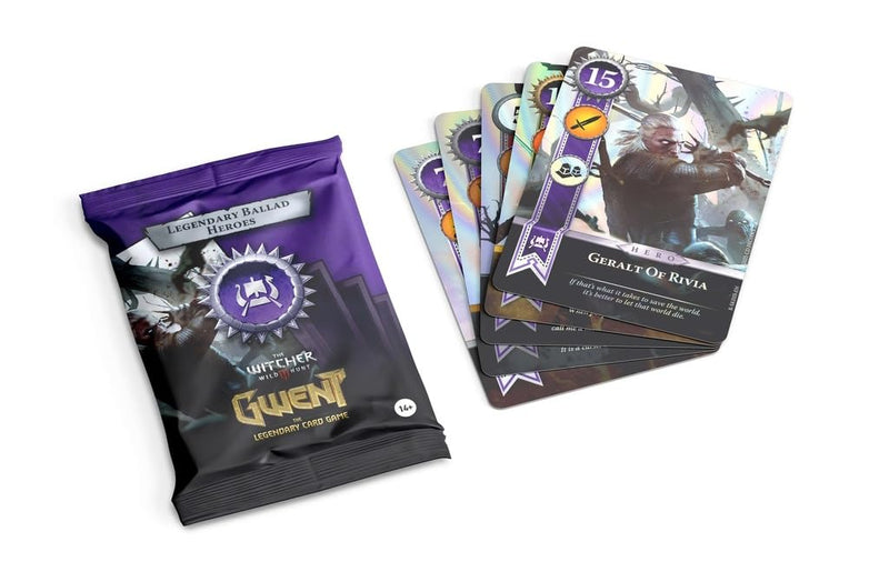 Gwent Collectible Card Game, 10 Legendary Ballad Skellige Cards, Alternative Artwork Pack