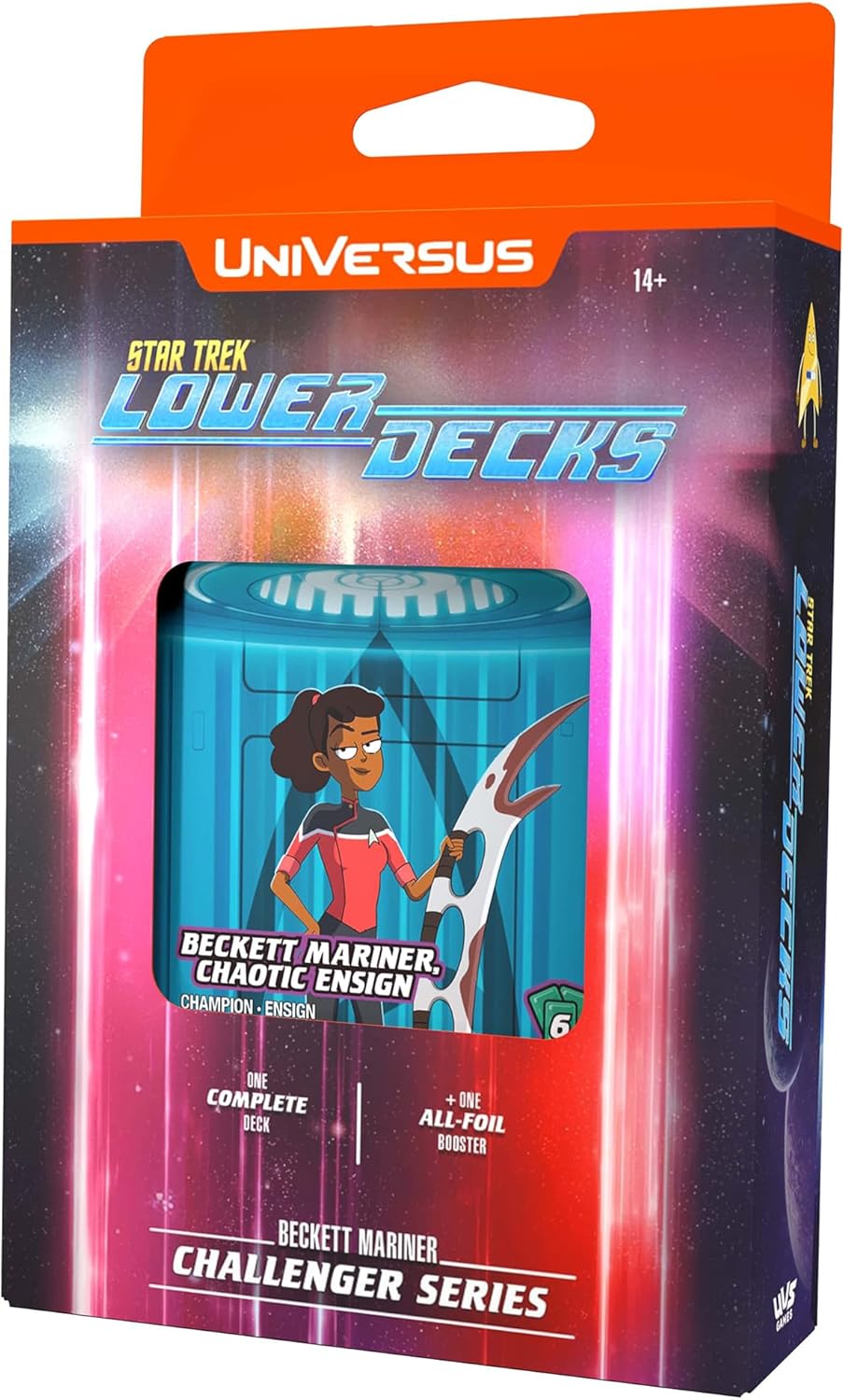 UniVersus: Star Trek Lower Decks: Challenger Series - Mariner - 63 Card Deck-Building Game, 2 Playable Characters, Ready to Play, 6 Foil/Alt Art Cards, Ages 14+