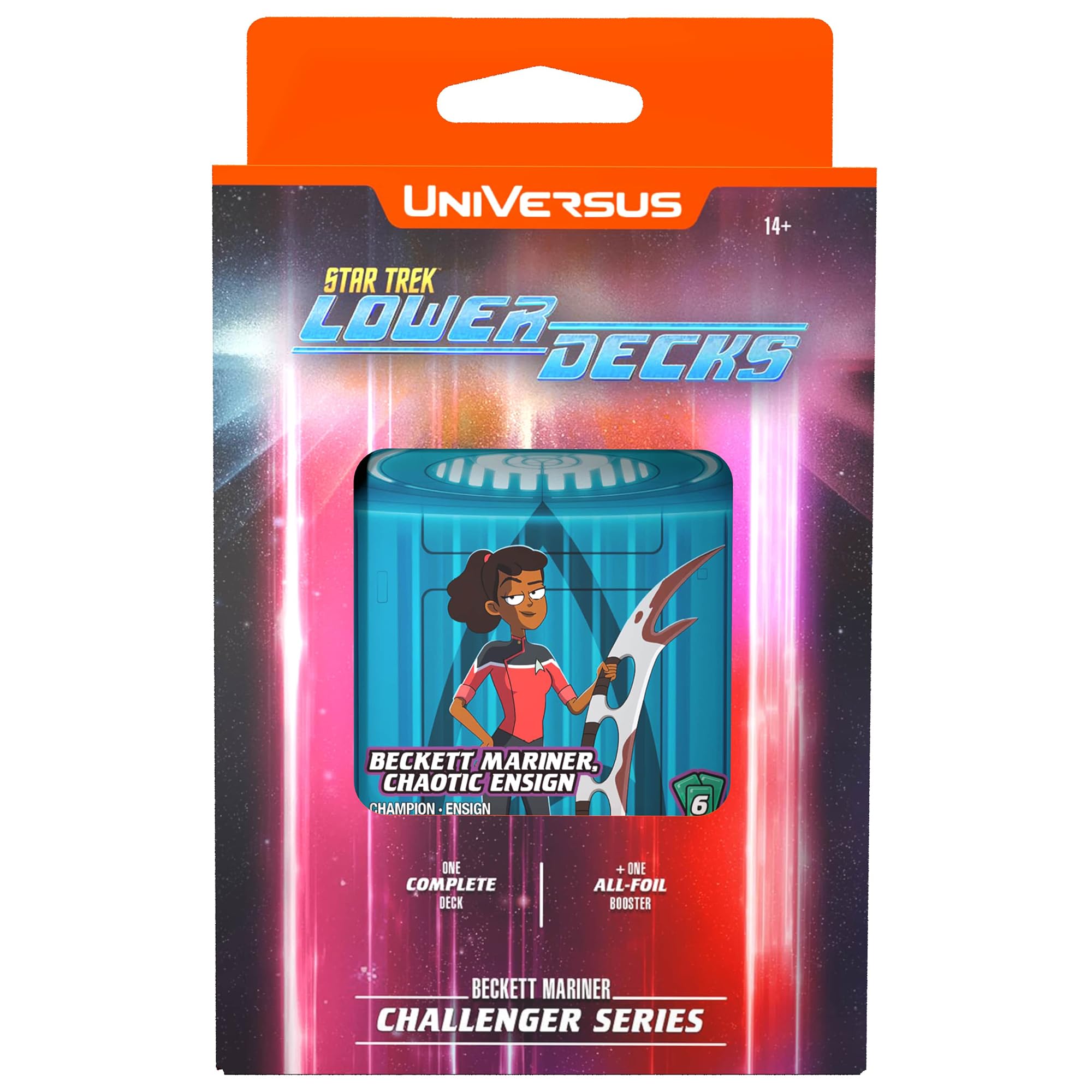 UniVersus: Star Trek Lower Decks: Challenger Series - Mariner - 63 Card Deck-Building Game, 2 Playable Characters, Ready to Play, 6 Foil/Alt Art Cards, Ages 14+