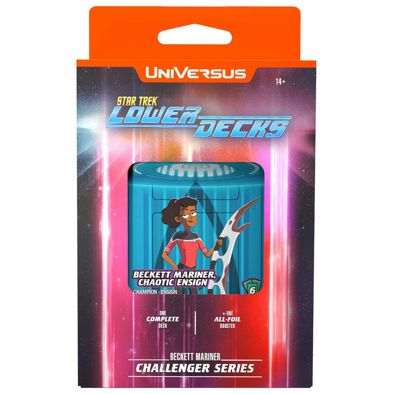 UniVersus: Star Trek Lower Decks: Challenger Series - Mariner - 63 Card Deck-Building Game, 2 Playable Characters, Ready to Play, 6 Foil/Alt Art Cards, Ages 14+