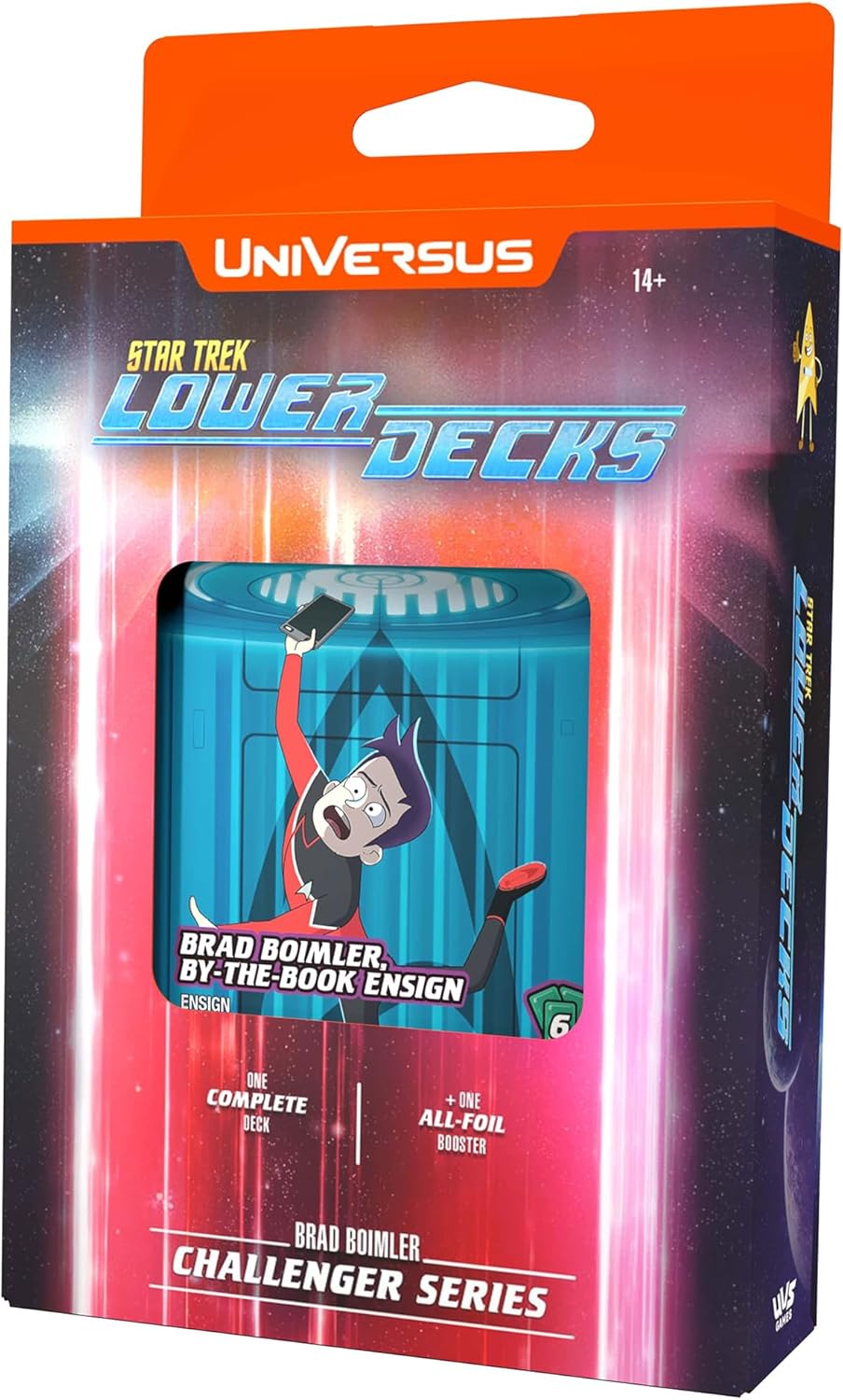 UniVersus: Star Trek Lower Decks: Challenger Series - Boimler - 63 Card, 2 Character, Ready to Play Deck-Building Card Game, 6 Foil/Alt Art Cards