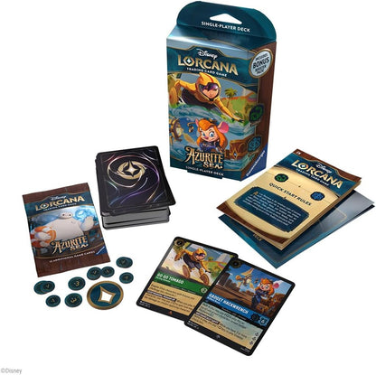 Ravensburger Disney Lorcana Trading Card Game for Adults and Kids Age 8 Years Up - Starter Deck B - Set 6: Azurite Sea - Collectable TCG