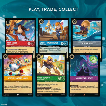 Ravensburger Disney Lorcana Trading Card Game for Adults and Kids Age 8 Years Up - Starter Deck B - Set 6: Azurite Sea - Collectable TCG