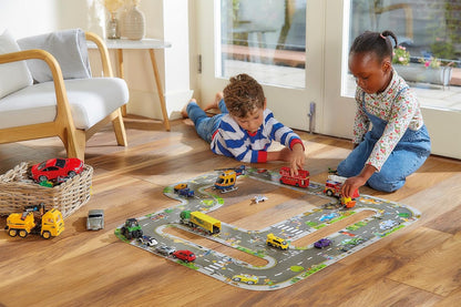 Orchard Toys Giant Road Floor Puzzle - Large Interchangeable Car Track Jigsaw Puzzles for 3 Year Olds - Alternative Road Mat for Toy Cars - Educational Kids Jigsaw for Toddlers - Age 3+
