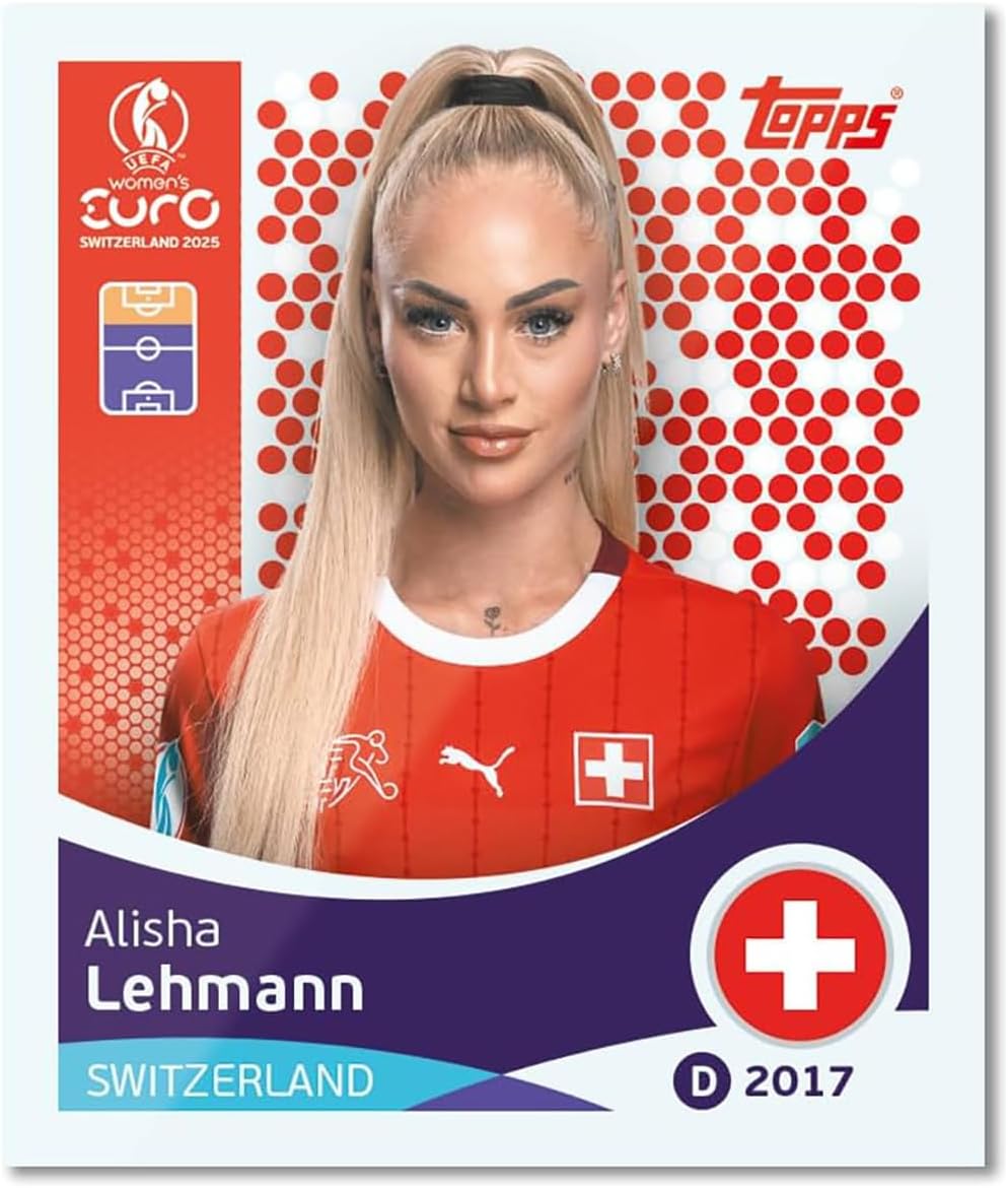 Topps Official Women's Euros 2025 Sticker Collection - Includes 6 Stickers |Euro 2025 Collectable Sticker Packet
