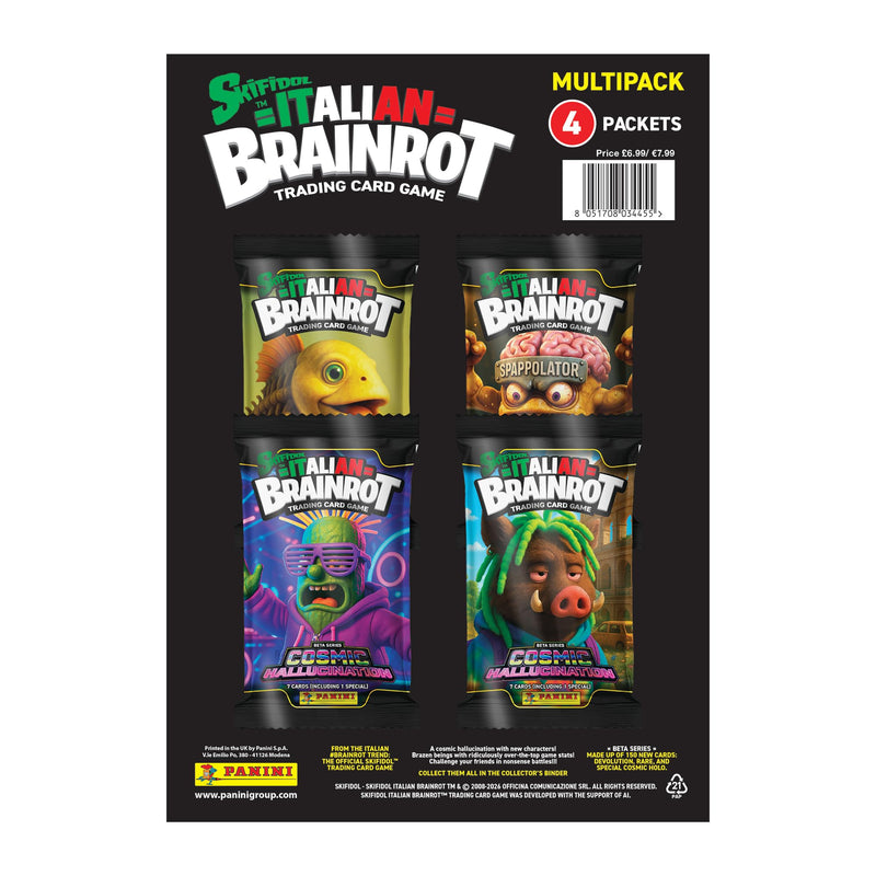 Panini Skifidol Italian Brainrot Cosmic Hallucination Trading Card Collection - Multipack