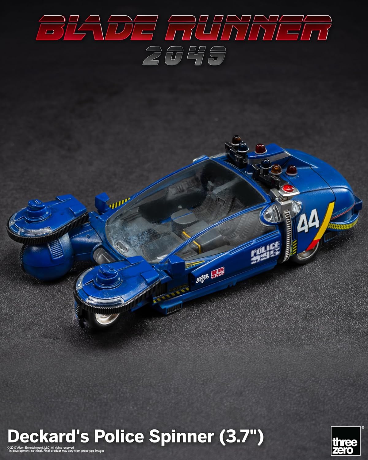 Blade Runner 2049 Vehicle Deckard`S Police Spinner 10 Cm