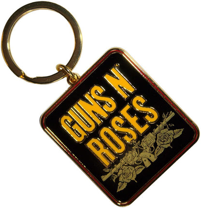 Guns N' Roses Stacked Logo Nero Portachiavi Keychain Size One Size