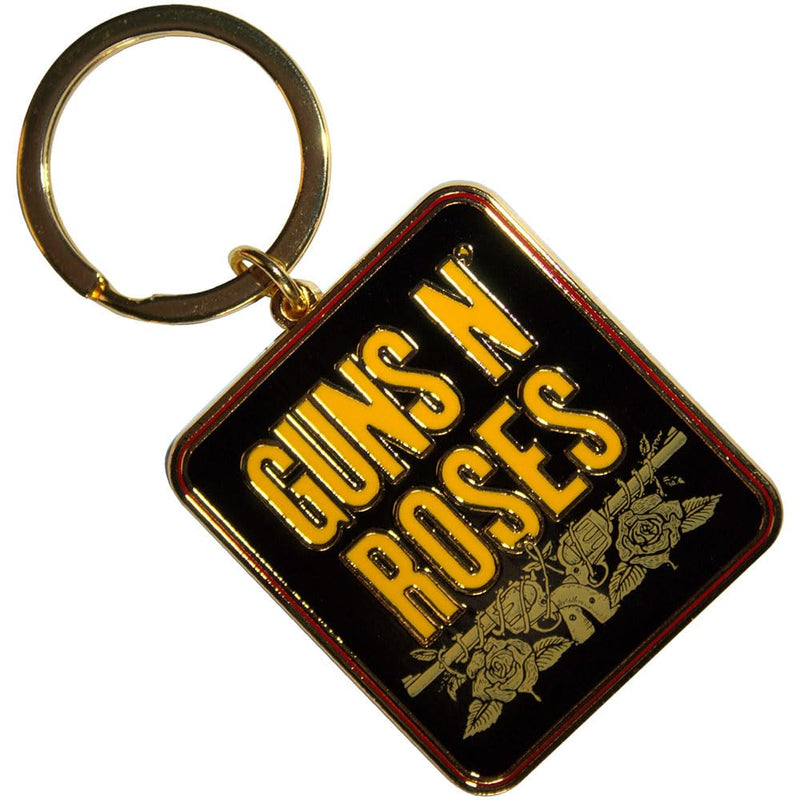 Guns N' Roses Stacked Logo Nero Portachiavi Keychain Size One Size