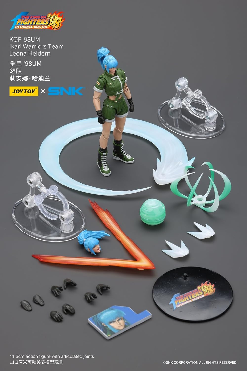 JOYTOY The King of Fighters '98 Angry Team Leona Heideln Action Figure Action Figure