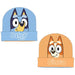 Bluey Strickmütze für Jungen und Mädchen, weich, warm und elastisch, offizielles Design, Bluey-Mütze, ideal für den Winter, Wind- und Kälteschutz