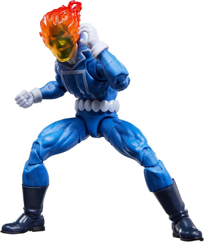 Marvel Legends Series Ghost Avenger Johnny Blaze Collectible Figure with 6" Scale Motorcycle Comic Inspired