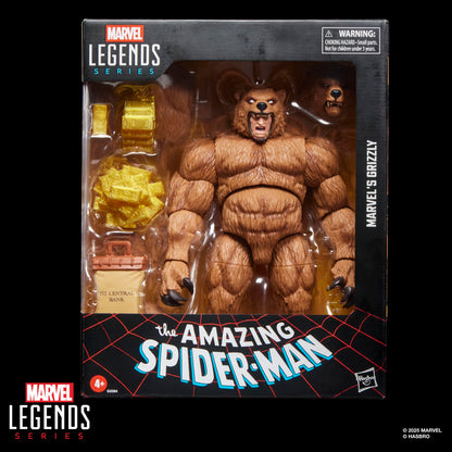The Amazing Spider-Man Marvel Legends Action Figure Marvel`S Grizzly 15 Cm