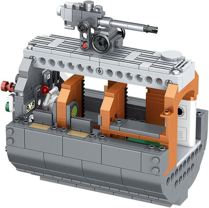 Revell Brick System 00960 U-Boat "Das Boot" Submarine Building Block Set, 1:56 Scale, 120cm in length, 6,483 Pieces, Includes Display Stand and Stickers For Decoration
