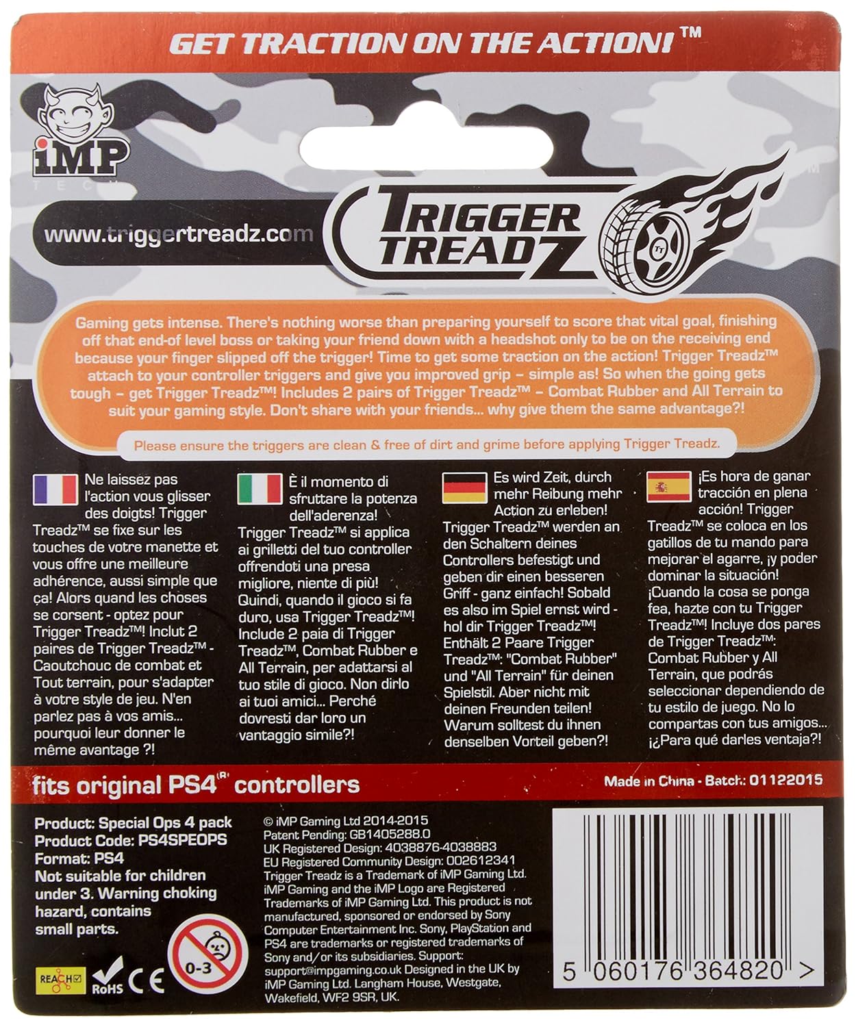Trigger Treadz: Special Ops - 4 Pack (PS4)