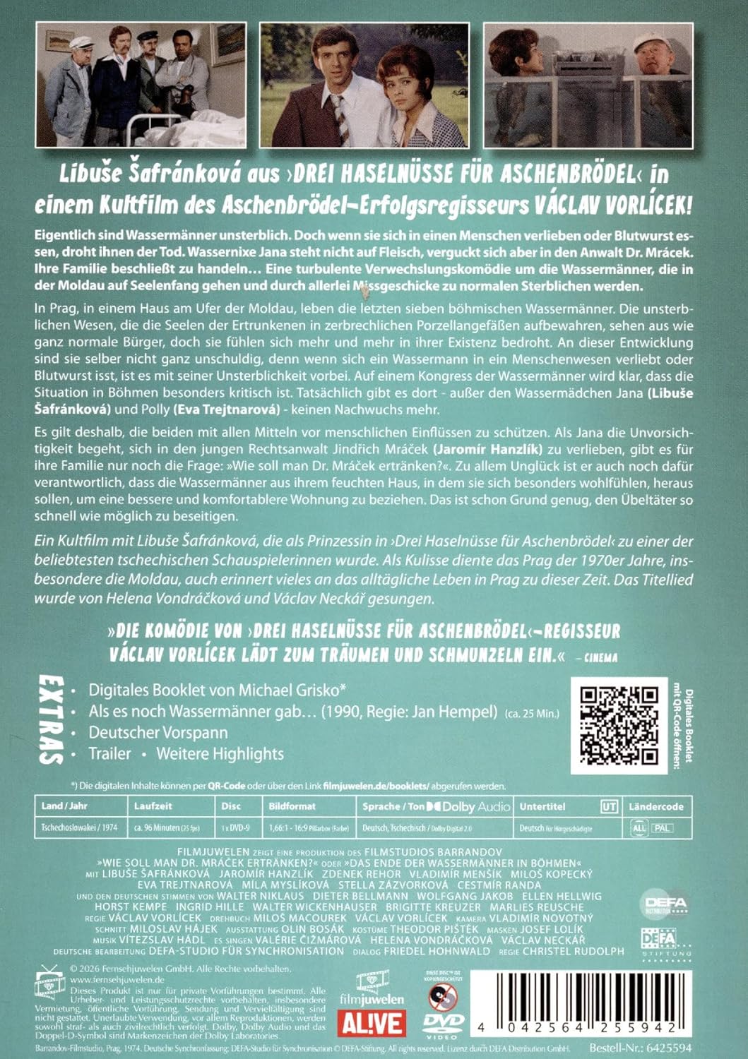 Wie soll man Dr. Mrácek ertränken? oder Das Ende der Wassermänner in Böhmen (DEFA Filmjuwelen