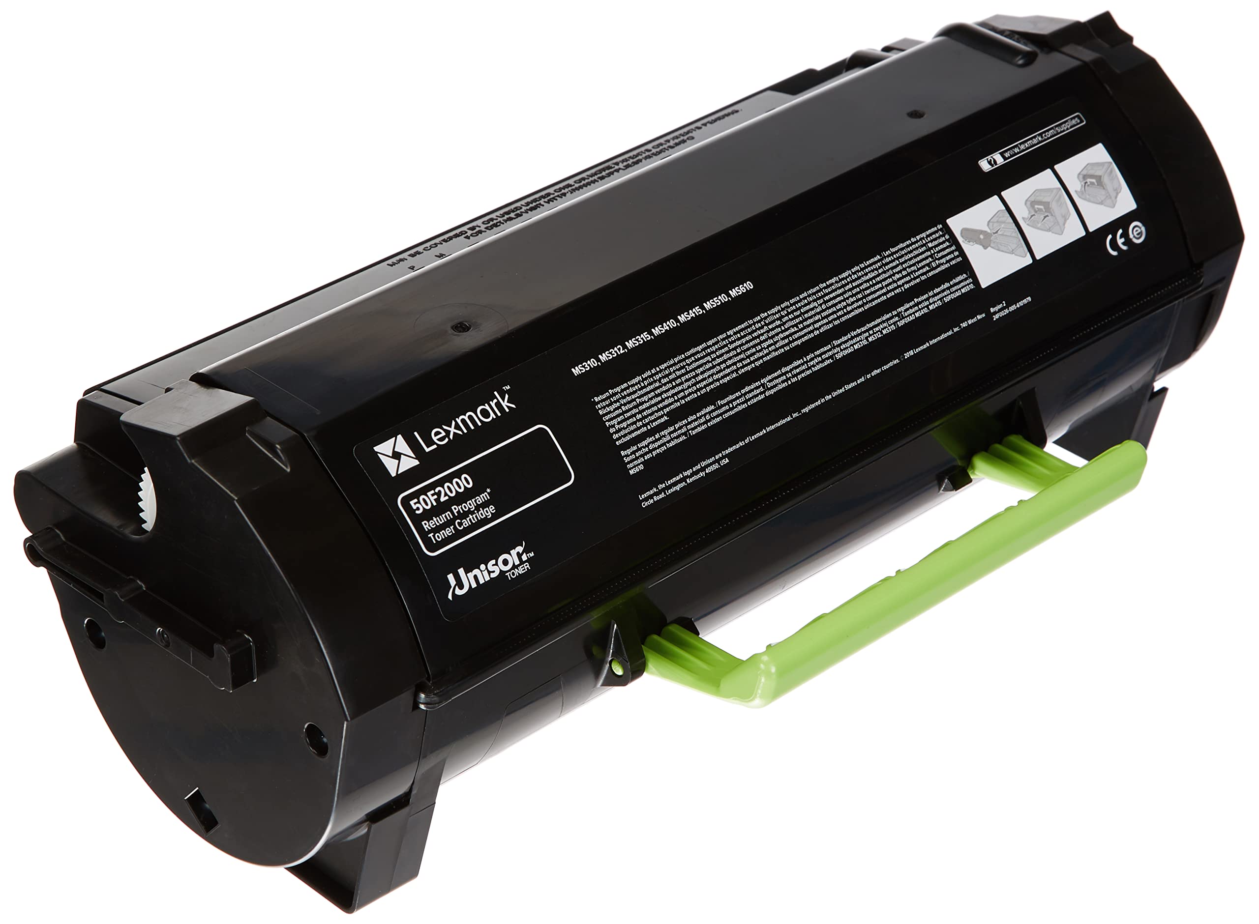 Lexmark 50F2000 502 (Black) standard yield toner cartridge (Yield 1500 Pages