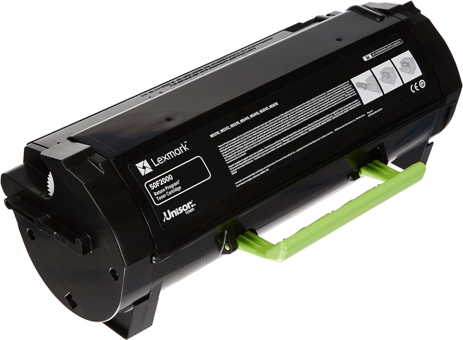 Lexmark 50F2000 502 (Black) standard yield toner cartridge (Yield 1500 Pages