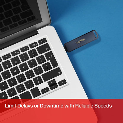 SanDisk Phone Drive, 256GB USB Flash Drive for iPhone, iPad, PC and Mac (2-in-1 iPhone storage, Lightning & USB Type-C Connectors, Automatic Backup, Password Protection, Encryption) Metallic Sky
