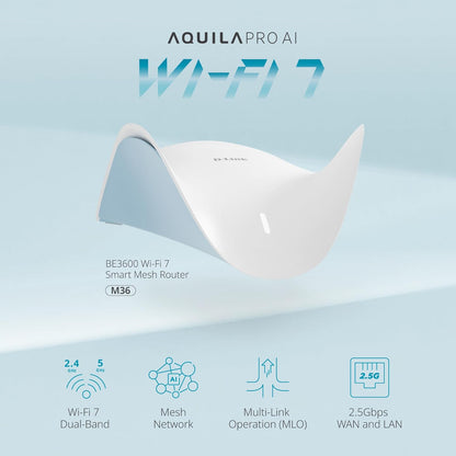 D-Link - Wi-Fi 7 Be3600 Mesh Router