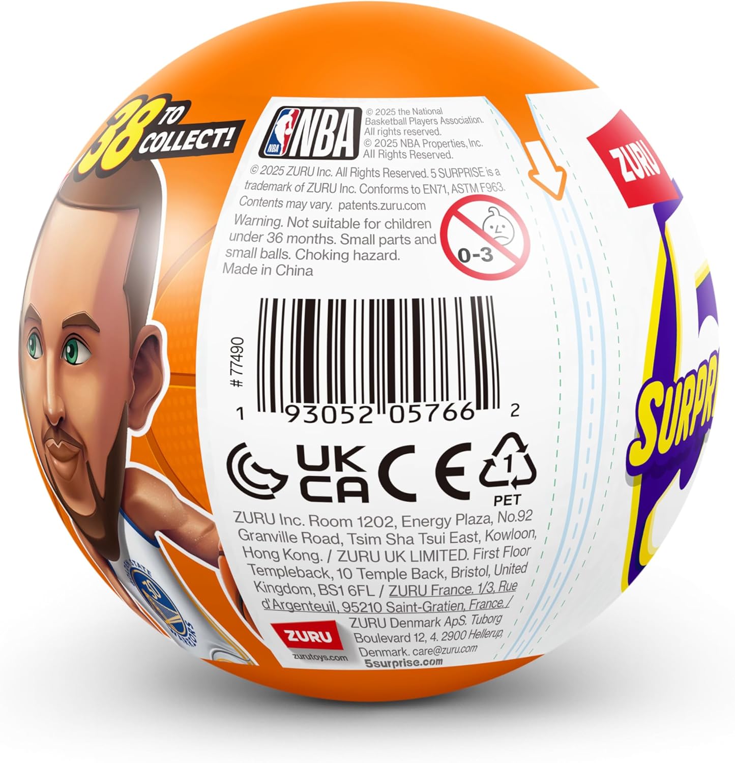 5 SURPRISE NBA Ballers by ZURU Surprise Unboxing Basketball Collectible Sports Toy For Boys (Single Capsule)
