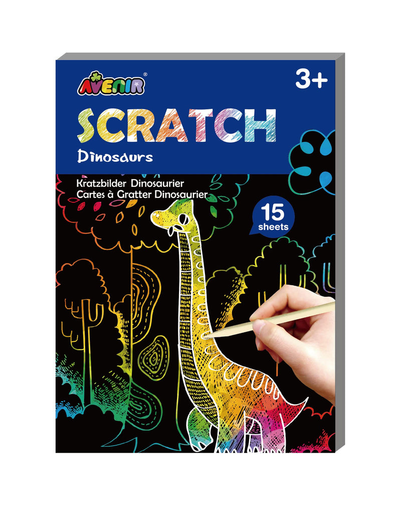 Avenir - Mini Scratch Book - Dinosaurs (58Ch191601)
