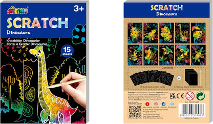 Avenir - Mini Scratch Book - Dinosaurs (58Ch191601)