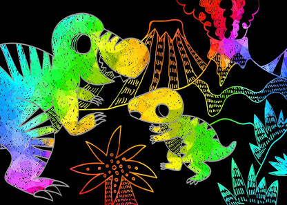 Avenir - Mini Scratch Book - Dinosaurs (58Ch191601)