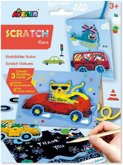 Avenir Cars Scratch Greeting Card