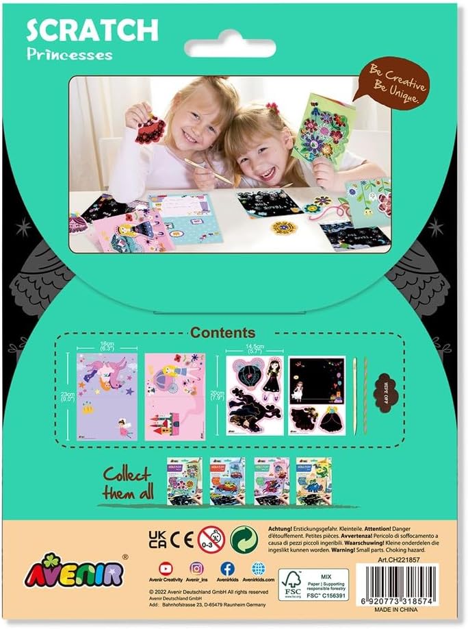 Avenir Princess Scratch Greeting Card
