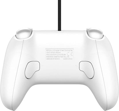 8BitDo Ultimate Wired Controller for Switch, Windows and Android - White