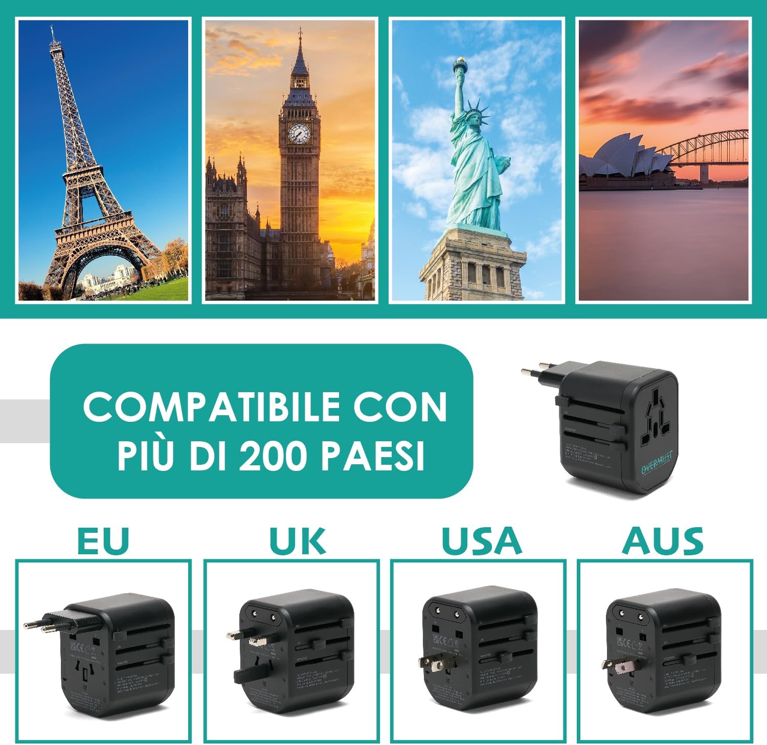 Adattatore Da Viaggio Universale