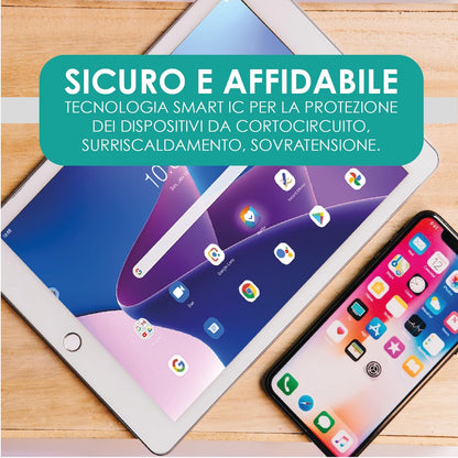 Caricatore Da Muro 20W Usb-C/A Pd