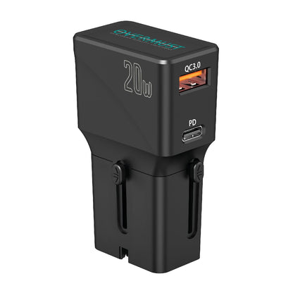 Travel Charger 2 Usb Port Pd 20W