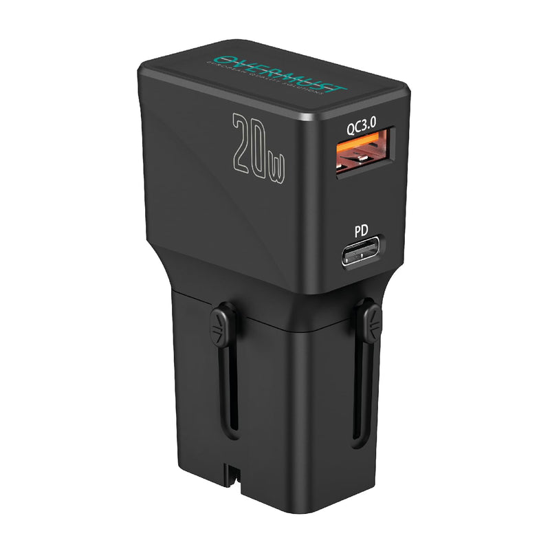 Travel Charger 2 Usb Port Pd 20W